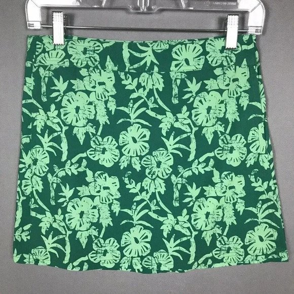 RipSkirt Hawaii Size XS Length 1 Green Floral Wrap Skirt Swim Beach Cover Up - Picture 1 of 12
